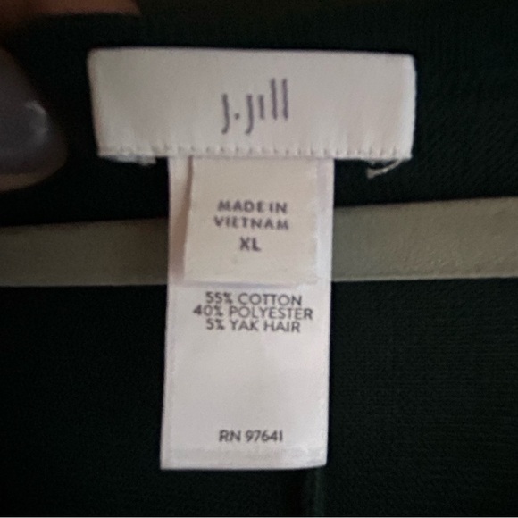 J.Jill Knit Fit & Flare Sweater Dress | XL | Evergreen - Picture 3 of 3